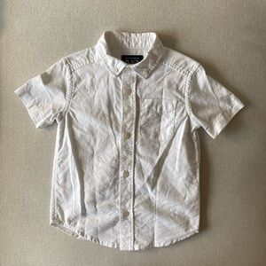 Children’s Place Toddler Boy’s Oxford short Sleeve Button Down Shirt white 2T